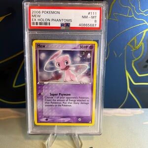 Pokemon Mew EX Holon Phantoms Card - Purple and Yellow